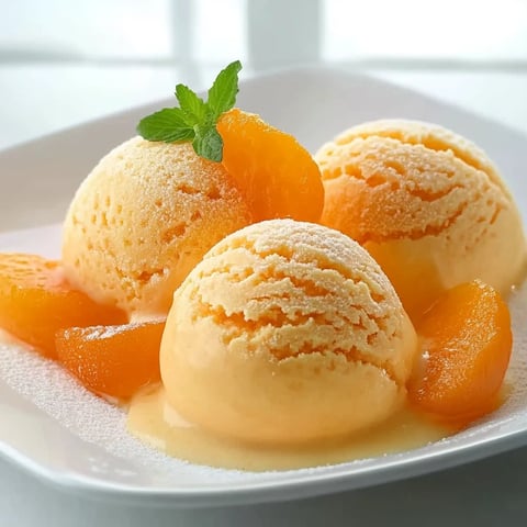 Glace à l’abricot {recette maison sans oeuf}