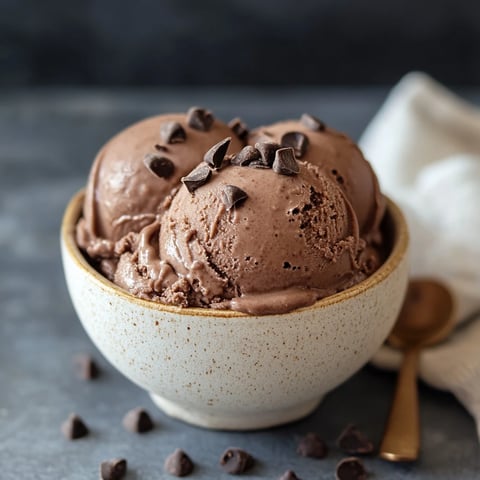 Glace au chocolat sans sorbetière