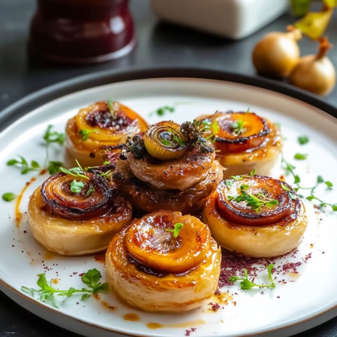 A plate of food with a variety of items on it.