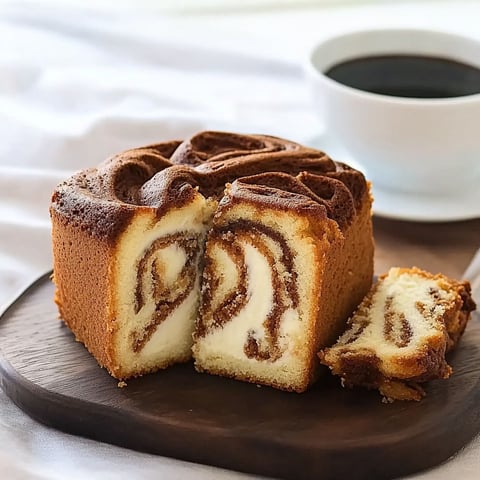 A slice of cake with a marbled texture.